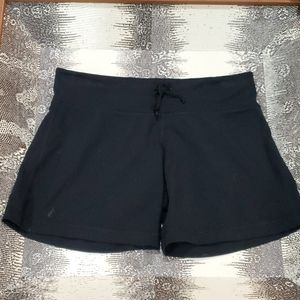 Lululemon 4.5" Black Pull On Tie Shorts